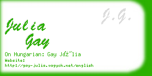 julia gay business card